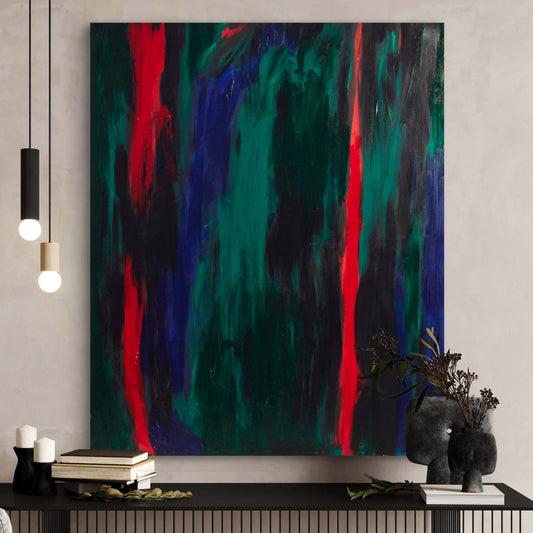 Red Flair Wall Art